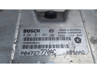 Řídící jednotka 0281011281, P04727770AC Chrysler Voyager 2002