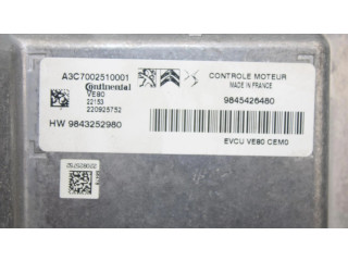 Блок управления двигателем Блок управления 9845426480   Peugeot 2008 I