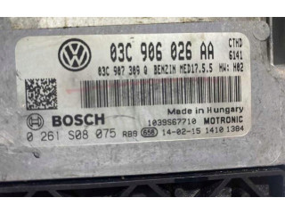 Блок управления двигателя 03C906026AA, 0261S08075 Volkswagen Jetta VI
