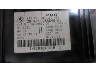 Přístrojová deska BMW X1 E84 2012 7700150396, 9283840