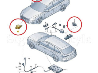 Видеокамера в зеркале 4N0980546 Audi A7 S7 4K8