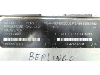 Řídící jednotka 9642414580, 1705036 Citroen Berlingo 2001