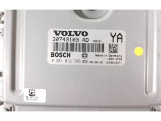 Блок управления двигателя 30743103AD, 0281012765   Volvo S80