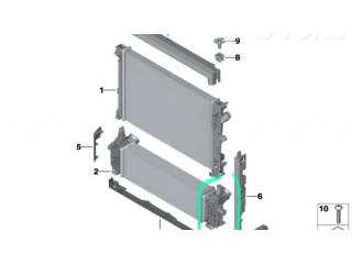 Интеркулер 17518584127, 17118584127 BMW X5 G05 0.0