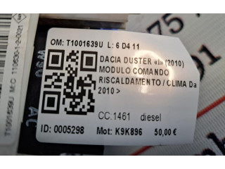 Блок управления климат-контролем T1001639U, K9K896   Dacia Duster