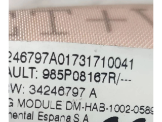 Боковая подушка безопасности 985P08167R, 34246797A   Dacia Duster II