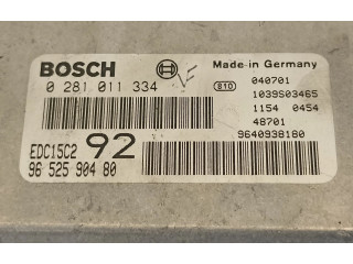 Блок управления двигателя 9652590480, 0281011334 Citroen C8