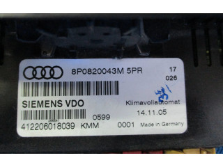 Блок управления климат-контролем 8P0820043M   Audi A3 S3 8P