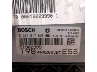 Блок управления двигателя 0281017808   Fiat Bravo