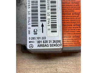 Блок подушек безопасности 0018203126, 0285001222 Mercedes-Benz A W168