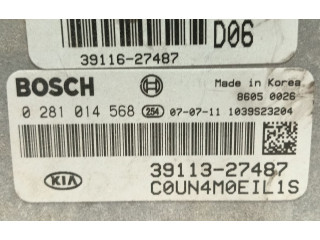 Блок управления двигателя 3911327487, 0281014568   KIA Carens II