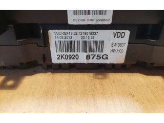 Přístrojová deska Volkswagen Caddy 2012 2K0920875G, 1219018337