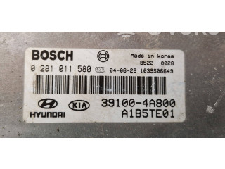 Блок управления двигателя 391004a800, 0281011580   KIA Sorento
