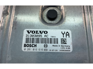 Блок управления двигателем Блок управления 31303095AC, 0281016616   Volvo V70