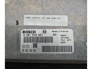 Блок управления двигателя 0281010251, 9636254880 Citroen Xantia