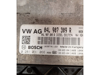 Блок управления двигателя 04L907309R, 0281031066   Skoda Superb B8 (3V)
