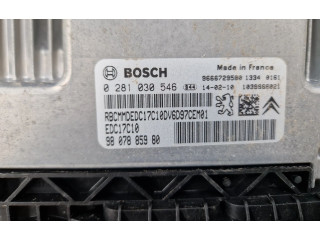Блок управления двигателя 9807885980, 0281030546 Citroen Berlingo