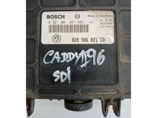 Блок управления двигателя 0281001407, 028906021CQ Volkswagen Caddy