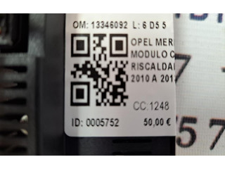 Блок управления климат-контролем 13346092, 13346092 Opel Meriva B