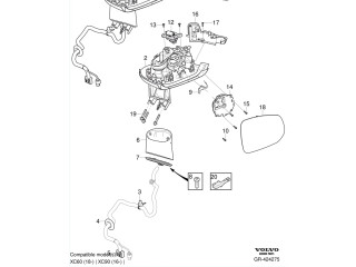 Зеркало электрическое        Volvo XC90  2014 -  года   