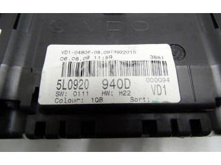 Панель приборов    Skoda Yeti (5L)       