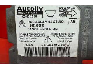 Блок подушек безопасности 9653190880, 603602500 Citroen Berlingo