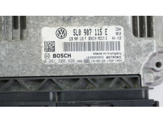 Блок управления двигателя 5L0907115E, 0261S08496 Skoda Yeti (5L)