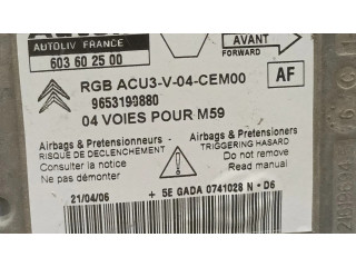 Блок подушек безопасности 603602500, 9653190880 Citroen Berlingo