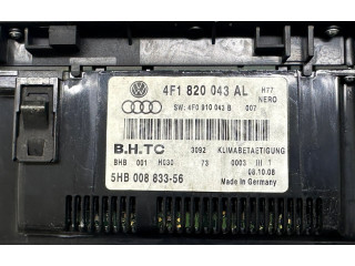 Блок управления климат-контролем 4F1820043AL, 4F0910043B   Audi A6 S6 C6 4F