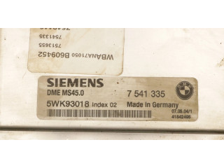 Блок управления двигателя 7541335   BMW Z4 E85 E86