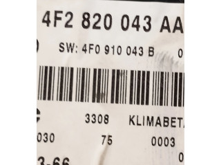 Блок управления климат-контролем 4F2820043AA, 4F0910043B   Audi A6 S6 C6 4F