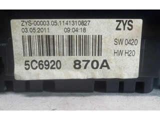 Спидометр (приборный щиток) 5C6920870A Volkswagen Jetta VI