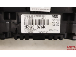 Přístrojová deska  Volkswagen Caddy 2019 2K5920876K  