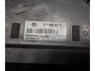 Блок управления двигателя 03D906032A, 5WP4006007 Skoda Fabia Mk1 (6Y)