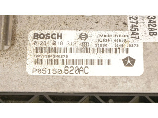 Блок управления двигателя 0281018312, P68225342AB Fiat Freemont