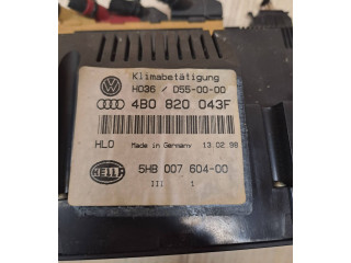 Блок управления климат-контролем 4B0820043F, 5HB00760400 Audi A6 S6 C5 4B
