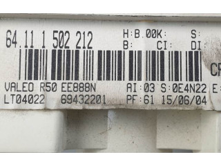 Блок управления климат-контролем 64111502212   Mini One  Cooper Cabrio R52