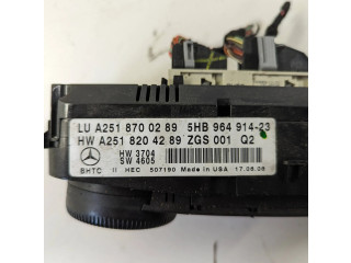 Блок управления климат-контролем A2518700289, A2518204289   Mercedes-Benz GL X164