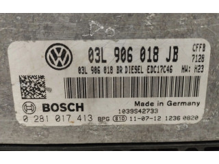 Блок управления двигателя 03L906018JB, 0281017413 Skoda Superb B6 (3T)