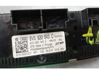 Блок управления климат-контролем 8V0820043C, 90151623 Audi A3 S3 8V
