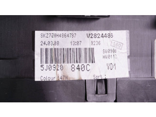 Панель приборов 5J0920840C Skoda Fabia Mk2 (5J)