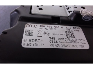 Přístrojová deska  Audi A8 S8 D4 4H 2013 4H0920930M, 4H0920930M  