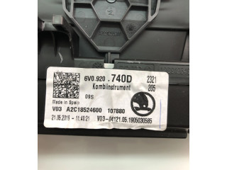 Спидометр (приборный щиток) 6V0920740D   Skoda Fabia Mk3 (NJ)   