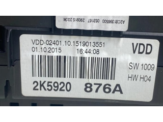 Přístrojová deska  Volkswagen Caddy 2015 2K5920876A  