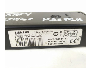 Другие блоки управления / модули 9665099680, S122288001   Peugeot  Partner  2008 - 2014 года