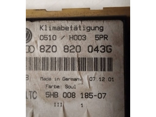 Модуль блока управления кондиционером 8Z0820043G, 5HB00818507   Audi A2