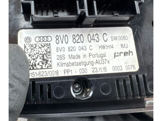 Блок управления климат-контролем 8V0820043C, 151162300018   Audi A3 S3 A3 Sportback 8P