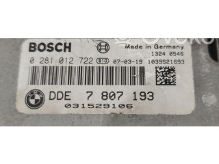 Комплект блоков управления 0281012722, 0281012722   Mini One - Cooper Coupe R56