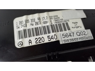 Панель приборов A2205405647   Mercedes-Benz S W220       