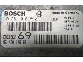 Блок управления двигателя 0281010592, EDC15C269 Peugeot 306